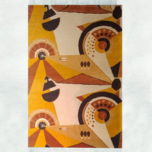 Load image into Gallery viewer, 1950s Constructivist Mechanical Futuristic Rug/Tapestry. Made in France Madinteriorart by Maden