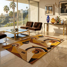 Load image into Gallery viewer, 1950s Constructivist Mechanical Futuristic Rug/Tapestry. Made in France Madinteriorart by Maden