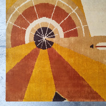 Load image into Gallery viewer, 1950s Constructivist Mechanical Futuristic Rug/Tapestry. Made in France Madinteriorart by Maden