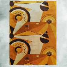 Load image into Gallery viewer, 1950s Extremely Rare Pair of French Constructivist Pure Wool Rugs / Tapestries Madinteriorart by Maden