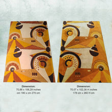 Load image into Gallery viewer, 1950s Extremely Rare Pair of French Constructivist Pure Wool Rugs / Tapestries Madinteriorart by Maden