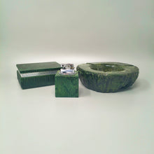 Load image into Gallery viewer, 1960s Alabaster Green Smoking Set by Romano Bianchi, Handmade Madinteriorart by Maden