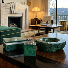 Load image into Gallery viewer, 1960s Alabaster Green Smoking Set by Romano Bianchi, Handmade Madinteriorart by Maden