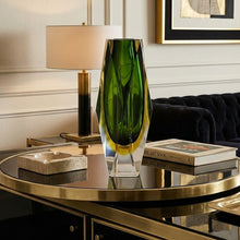 Load image into Gallery viewer, 1960s Astonishing Green Vase By Flavio Poli for Seguso. Made in Italy Madinteriorart by Maden