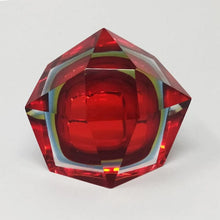 Load image into Gallery viewer, 1960s Astonishing Red and Blue Ashtray or Catchall By Flavio Poli for Seguso. Made in Italy Madinteriorart by Maden