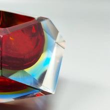 Load image into Gallery viewer, 1960s Astonishing Red and Blue Ashtray or Catchall By Flavio Poli for Seguso. Made in Italy Madinteriorart by Maden