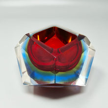 Load image into Gallery viewer, 1960s Astonishing Red and Blue Ashtray or Catchall By Flavio Poli for Seguso. Made in Italy Madinteriorart by Maden