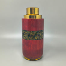 Load image into Gallery viewer, 1960s Astonishing Red Cocktail Shaker in Parchment. Made in Italy Madinteriorart by Maden