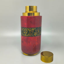 Load image into Gallery viewer, 1960s Astonishing Red Cocktail Shaker in Parchment. Made in Italy Madinteriorart by Maden