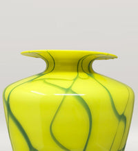 Load image into Gallery viewer, 1960s Astonishing Yellow Vase By Dogi in Murano Glass. Made in Italy Vasi e fioriere Madinteriorart by Maden