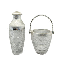 Load image into Gallery viewer, 1960s Gorgeous Cut Crystal Cocktail Shaker with Ice Bucket by Arir. Made in Italy. Madinteriorart by Maden