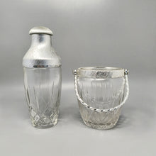 Load image into Gallery viewer, 1960s Gorgeous Cut Crystal Cocktail Shaker with Ice Bucket by Arir. Made in Italy. Madinteriorart by Maden