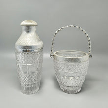 Load image into Gallery viewer, 1960s Gorgeous Cut Crystal Cocktail Shaker with Ice Bucket by Arir. Made in Italy. Madinteriorart by Maden