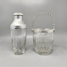 Load image into Gallery viewer, 1960s Gorgeous Cut Crystal Cocktail Shaker with Ice Bucket by Arir. Made in Italy. Madinteriorart by Maden