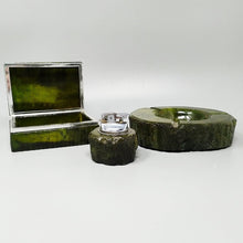 Load image into Gallery viewer, 1960s Gorgeous Green Alabaster Smoking Set by Romano Bianchi Madinteriorart by Maden
