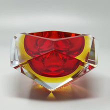 Load image into Gallery viewer, 1960s Gorgeous Red and Yellow Ashtray or Catchall by Flavio Poli for Seguso. Made in Italy Madinteriorart by Maden
