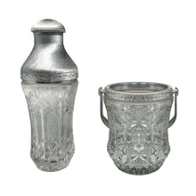 Load image into Gallery viewer, 1960s Italian Mid-Century Cut Crystal & Brushed Metal Cocktail Set by Arir Madinteriorart by Maden