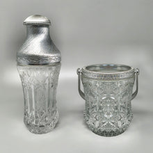 Load image into Gallery viewer, 1960s Italian Mid-Century Cut Crystal & Brushed Metal Cocktail Set by Arir Madinteriorart by Maden