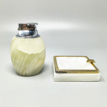 Load image into Gallery viewer, 1960s Mid-Century Modern Italian Onyx Smoking Set with Table Lighter & Ashtray Madinteriorart by Maden