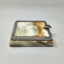 Load image into Gallery viewer, 1960s Mid-Century Modern Italian Onyx Smoking Set with Table Lighter & Ashtray Madinteriorart by Maden