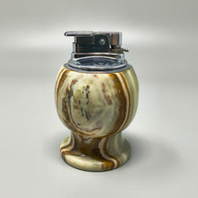 Load image into Gallery viewer, 1960s Mid-Century Modern Italian Onyx Smoking Set with Table Lighter & Ashtray Madinteriorart by Maden