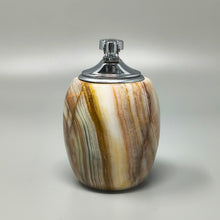 Load image into Gallery viewer, 1960s Mid-Century Modern Italian Onyx Smoking Set with Table Lighter & Ashtray Madinteriorart by Maden