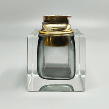 Load image into Gallery viewer, 1960s Stunning Grey Table Lighter in Murano Sommerso Glass By Flavio Poli for Seguso Madinteriorart by Maden