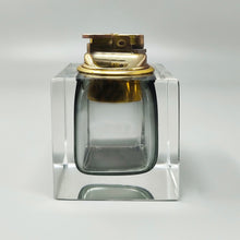 Load image into Gallery viewer, 1960s Stunning Grey Table Lighter in Murano Sommerso Glass By Flavio Poli for Seguso Madinteriorart by Maden