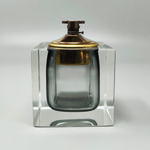 Load image into Gallery viewer, 1960s Stunning Grey Table Lighter in Murano Sommerso Glass By Flavio Poli for Seguso Madinteriorart by Maden
