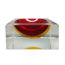 Load image into Gallery viewer, 1960s Stunning Red and Yellow Bowl or Catch-All By Flavio Poli for Seguso Madinteriorart by Maden