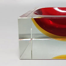 Load image into Gallery viewer, 1960s Stunning Red and Yellow Bowl or Catch-All By Flavio Poli for Seguso Madinteriorart by Maden