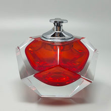 Load image into Gallery viewer, 1960s Stunning Red Table Lighter in Murano Sommerso Glass By Flavio Poli for Seguso Madinteriorart by Maden