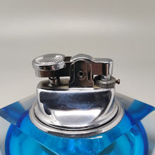 Load image into Gallery viewer, 1960s Stunning Table Blue Lighter in Murano Sommerso Glass By Flavio Poli for Seguso Madinteriorart by Maden