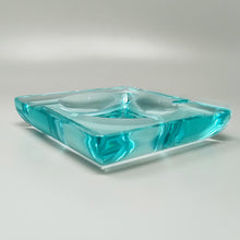 Load image into Gallery viewer, 1970s Mid-century Aquamarine Ashtray by Fontana Arte. Made in Italy