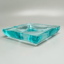 Load image into Gallery viewer, 1970s Mid-century Aquamarine Ashtray by Fontana Arte. Made in Italy