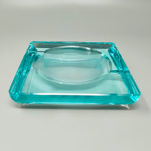 Load image into Gallery viewer, 1970s Mid-century Aquamarine Ashtray by Fontana Arte. Made in Italy