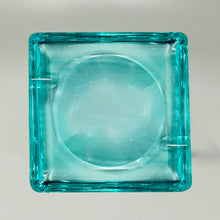 Load image into Gallery viewer, 1970s Mid-century Aquamarine Ashtray by Fontana Arte. Made in Italy