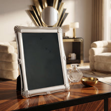 Load image into Gallery viewer, 1970s Vintage Italian Silver-Plated and Glass Photo Frame with Shell Motifs
