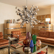 Load image into Gallery viewer, 1970s Astonishing Chandelier Sputnik by Goffredo Reggiani in Chrome. Made in Italy Madinteriorart by Maden