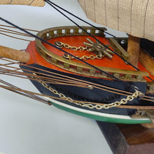 Load image into Gallery viewer, 1970s Astonishing Fragata Siglo XVIII Model Ship. Handmade. Made in England Madinteriorart by Maden