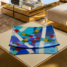 Load image into Gallery viewer, 1970s Mid-Century Modern Geometric Murano Glass Vide-Poche by Albatros, Signed GM