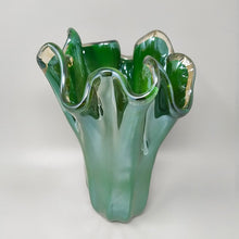 Load image into Gallery viewer, 1970s Exquisite "Fazzoletto" Murano Glass Vase by Dogi. Made in Italy Madinteriorart by Maden