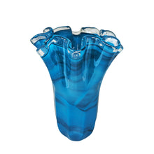 Load image into Gallery viewer, 1970s Exquisite "Fazzoletto" Murano Glass Vase by Dogi. Made in Italy Madinteriorart by Maden