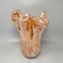 Load image into Gallery viewer, 1970s Exquisite Michielotto Murano Glass Draped Vase Made in Italy Madinteriorart by Maden