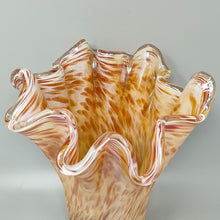 Load image into Gallery viewer, 1970s Exquisite Michielotto Murano Glass Draped Vase Made in Italy Madinteriorart by Maden