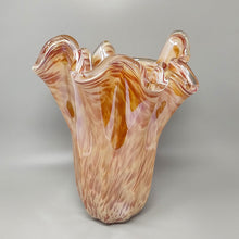 Load image into Gallery viewer, 1970s Exquisite Michielotto Murano Glass Draped Vase Made in Italy Madinteriorart by Maden
