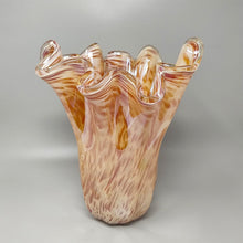 Load image into Gallery viewer, 1970s Exquisite Michielotto Murano Glass Draped Vase Made in Italy Madinteriorart by Maden