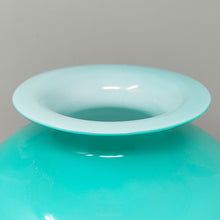 Load image into Gallery viewer, 1970s Exquisite Murano Glass Aquamarine Vase by Ca' dei Vetrai Madinteriorart by Maden