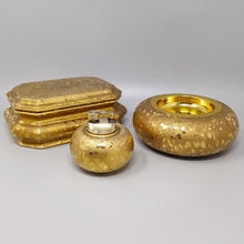 Load image into Gallery viewer, 1970s Exquisited Handcrafted Smoking Set in Ceramic and gold leaf. Made in italy Madinteriorart by Maden