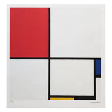 Load image into Gallery viewer, 1970s Gorgeous "After" Piet Mondrian "Composition No. III" Limited Edition Lithograph Madinteriorart by Maden